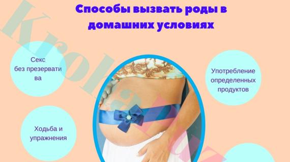 Превью картинка статьи Чем можно вызвать схватки в домашних условиях